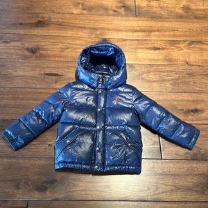 Polo Ralph Lauren Little Boy's Hawthorne Hooded Puffer Down Jacket Size 6.